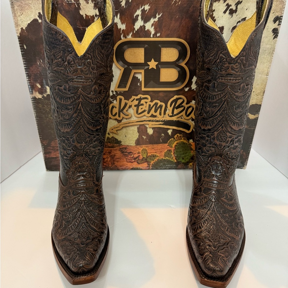 Rock Em Boots Brown Western Boots